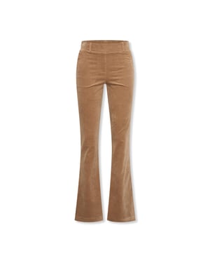 Helena Hart 7559 broek flair velvet camel