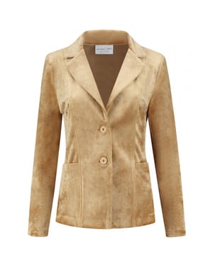 Helena Hart Velours kort uni 7424uni camel