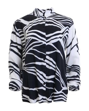MAICAZZ Fenna-blouse su23.20.006 black/white
