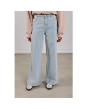 Nukus Nkf09053 24 abby pants denim strass bleached denim