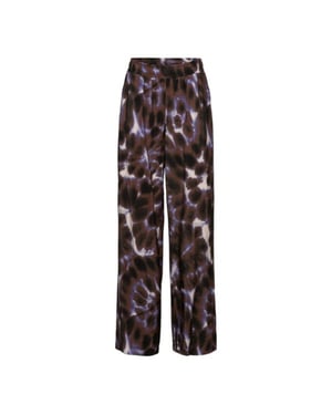 &Co Woman &co women broek nadine purple tie-dye iris multi