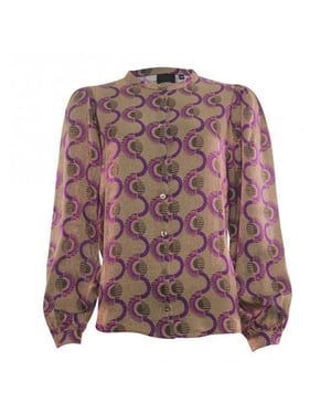 Poools Blouse 333205 taupe