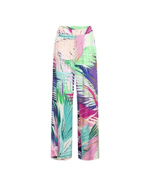 &Co Woman &co women broek julie leaf turquoise multi
