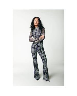 Colourful Rebel Tie dye stripes mesh flare color