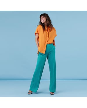 Corel Amsterdam Corel broek lilly wide luna green