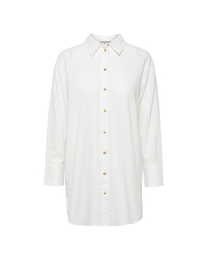 Fransa Blouse 20611930 blanc de blanc