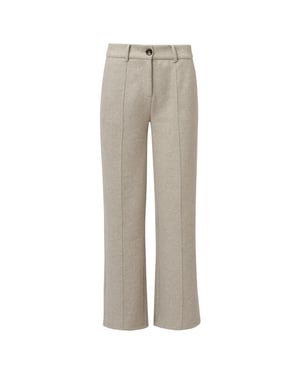 Smashed Lemon Dameslange broek met losvallende fit |