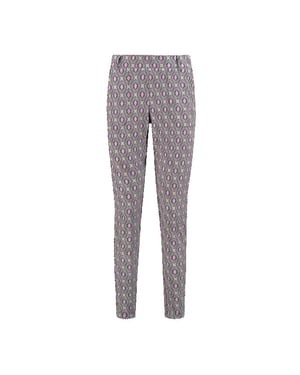 Helena Hart Broek chino print disc 7510 disc pink