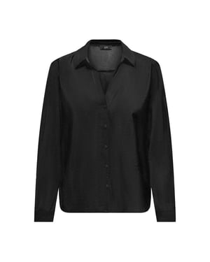 Jacqueline de Yong Camille l/s loose v-neck shirt
