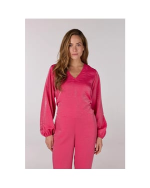 Jansen Amsterdam Sam blouse sq 168 berry