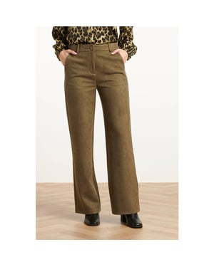 Smashed Lemon Damessuède broek |