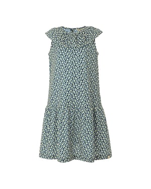 Regatta Girls Orla Kiely Jasmine Flower Sleeveless Dress (Blue)