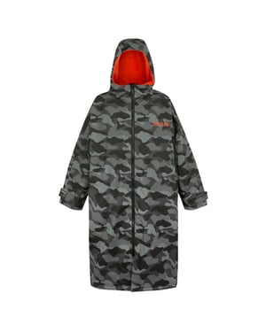 Regatta Unisex Adult Camo Changing Robe (Grey/Black)