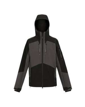 Regatta Professional Heren Stretch 3 Layer Soft Shell Jas (Leisteengrijs/zwart)