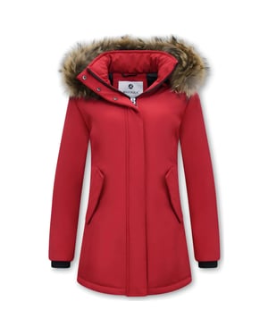 Matogla Winterjas met echte bontkraag slim fit
