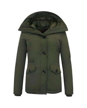 TheBrand Getailleerde winterjas met capuchon