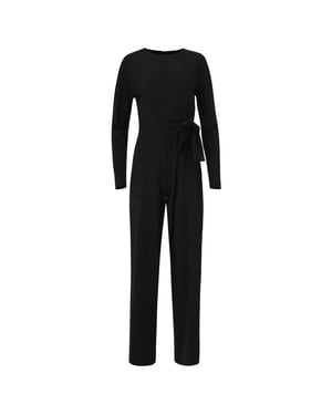 Smashed Lemon Jumpsuit met ronde hals in travelkwaliteit |