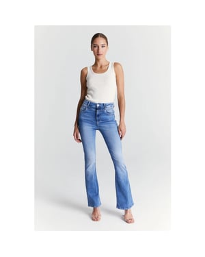 Cup of Joe Matilda dames flare jeans medium blue