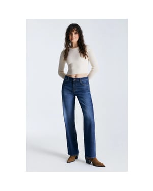 Cup of Joe Nova wide straight jeans dark blue