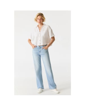 Cup of Joe Nova wide straight jeans light blue