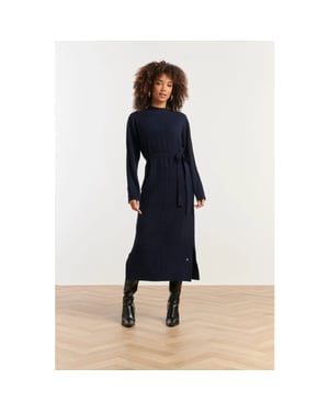 Smashed Lemon Damesgebreide maxi jurk |