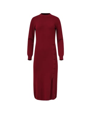 Smashed Lemon Damesgebreide jurk met lurex |
