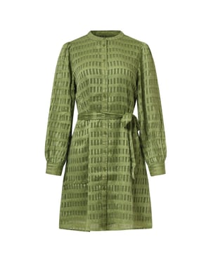 Smashed Lemon Dameskorte jurk met structuur |