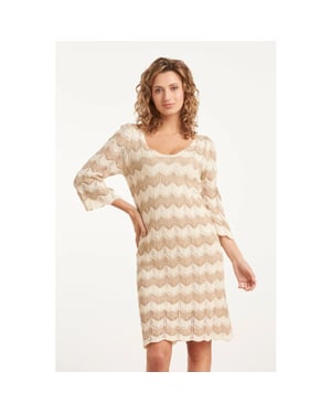 Smashed Lemon 25219 e zigzag crochet jurk |