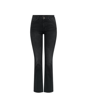 Only Onlblush mid flared dnm ta black denim