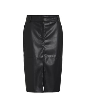 Vila Vidagmar hw midi coated skirt noos -