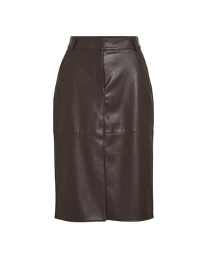Vila Vidagmar hw midi coated skirt noos -