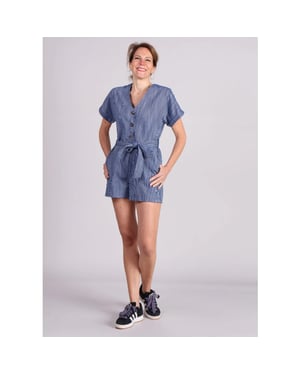 FRNCH Adila playsuit gestreept