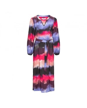 &Co Woman &co women jurk avena watercolor pink multi