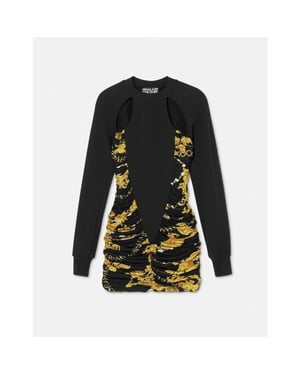 Versace Jeans Versace jeans couture dress organzino chain gold