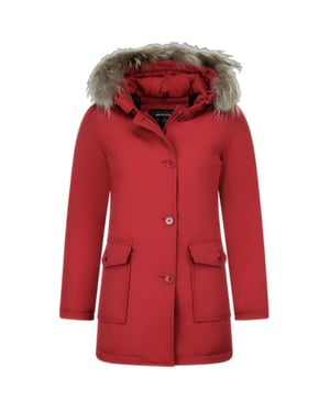 Matogla Nepbontjassen winterjas wooly lang nepbontkraag parka steekzakken 5692a