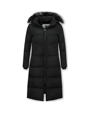 Matogla Puffer jacket lang met capuchon