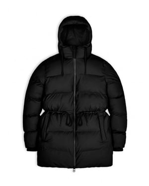Rains 15370 puffer w jacket black