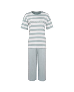 By Louise Dames capri korte pyjama set mint