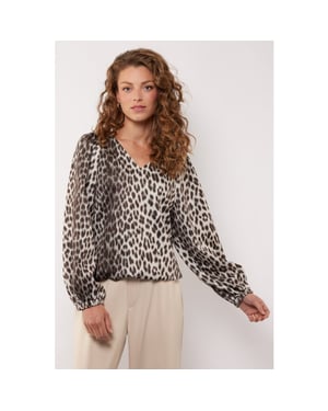 G-Maxx Bilie top##7; 014757 sandoliv ecru dessin