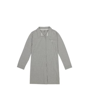 By Louise Dames pyjama nachthemd lange mouw gestreept