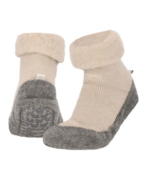 Apollo Dames / heren pantoffels slofsok antislip wol