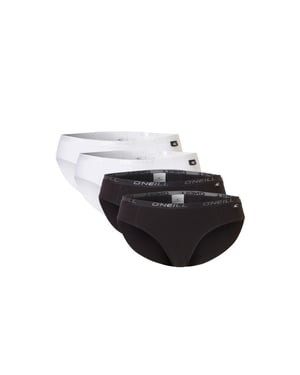O'Neill Dames bikini slip 4-pack wit/zwart