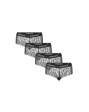 Pieces Dames hipster pclogo lace 4-pack