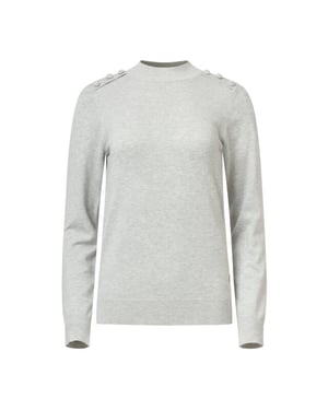 Smashed Lemon Damesgebreide top met lurex |