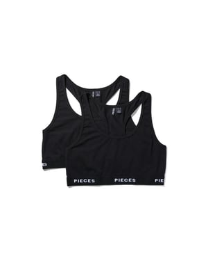Pieces Dames bh pclogo 2-pack