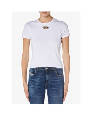 Diesel Dames shirt t-uncutie-long-od wit