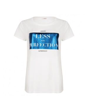Esqualo T-shirt sp21.05022 white/blue