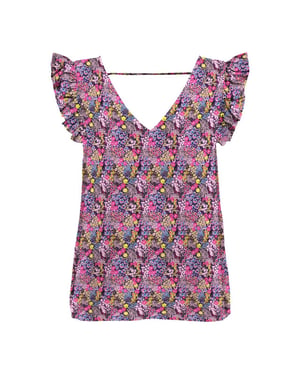 Only Onlfreja sl frill top cs ptm dessin