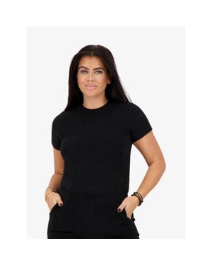 Reinders Dames shirt brushed cotton true black