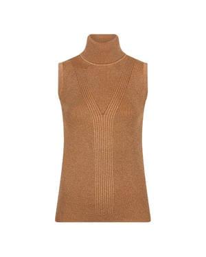 Esqualo Top f24-31500 caramel